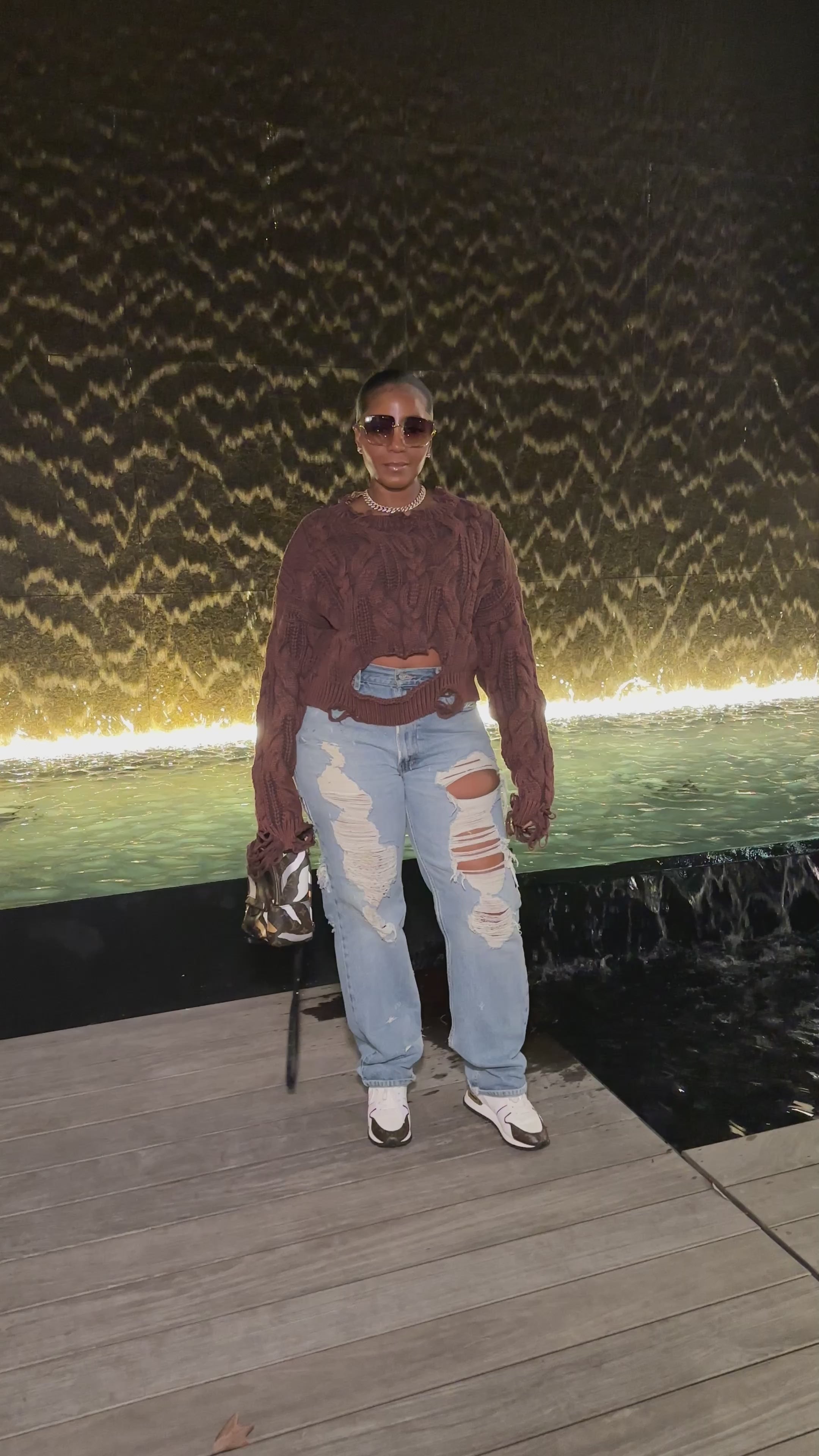 2 Blessed To Be Distressed Sweater