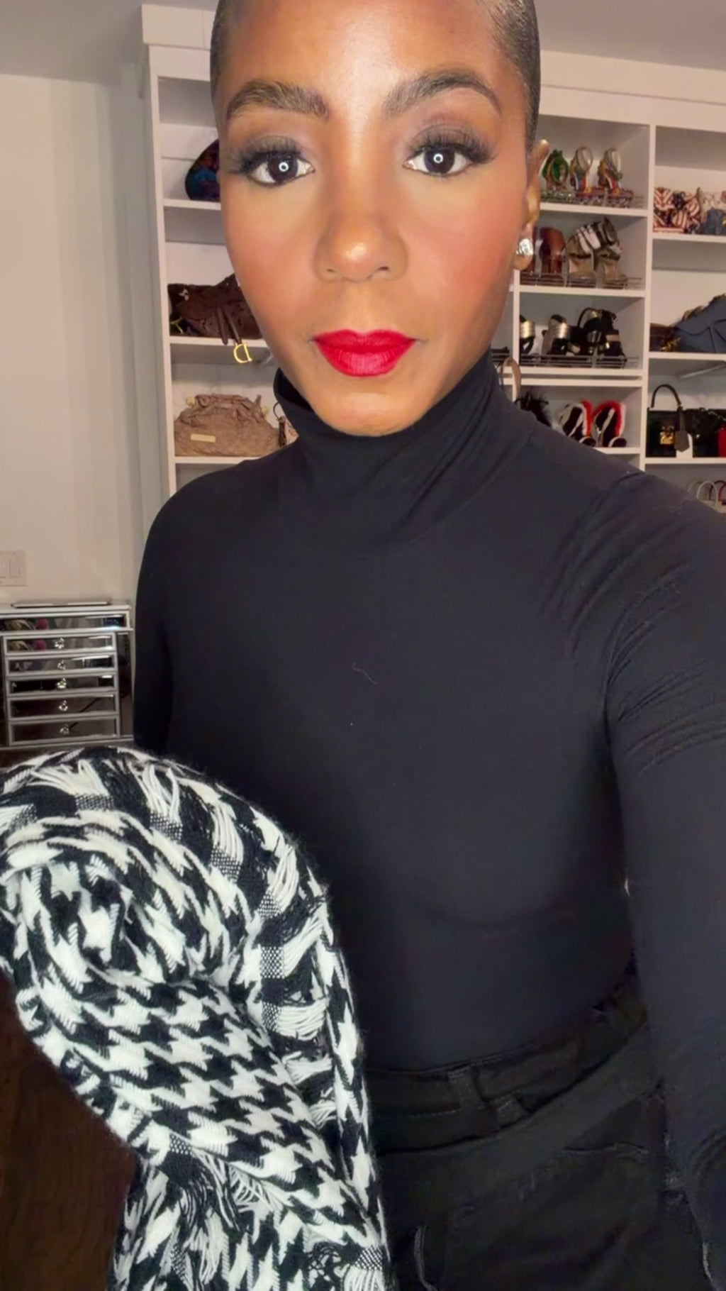 Houndstooth Oversized scarf