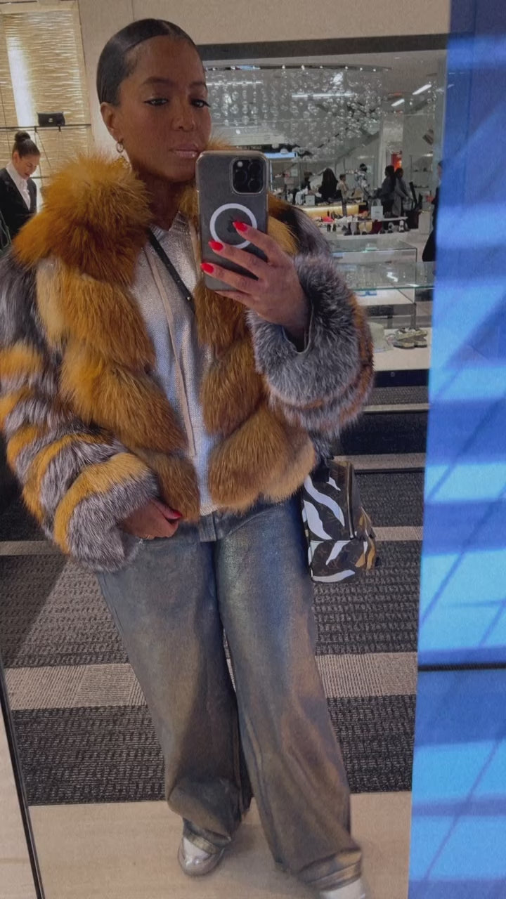 Diamonds for Breakfast Fox Fur Coat