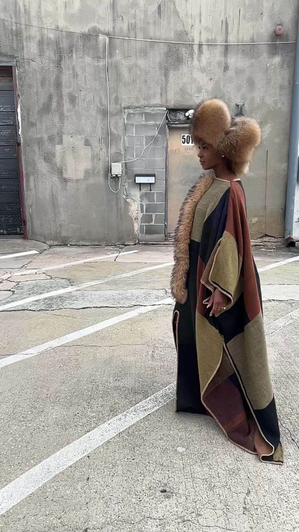 Empress Fur Kimono/Poncho