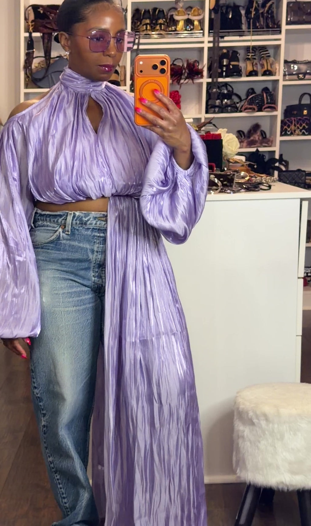 Lilac Allure Blouse 7/10