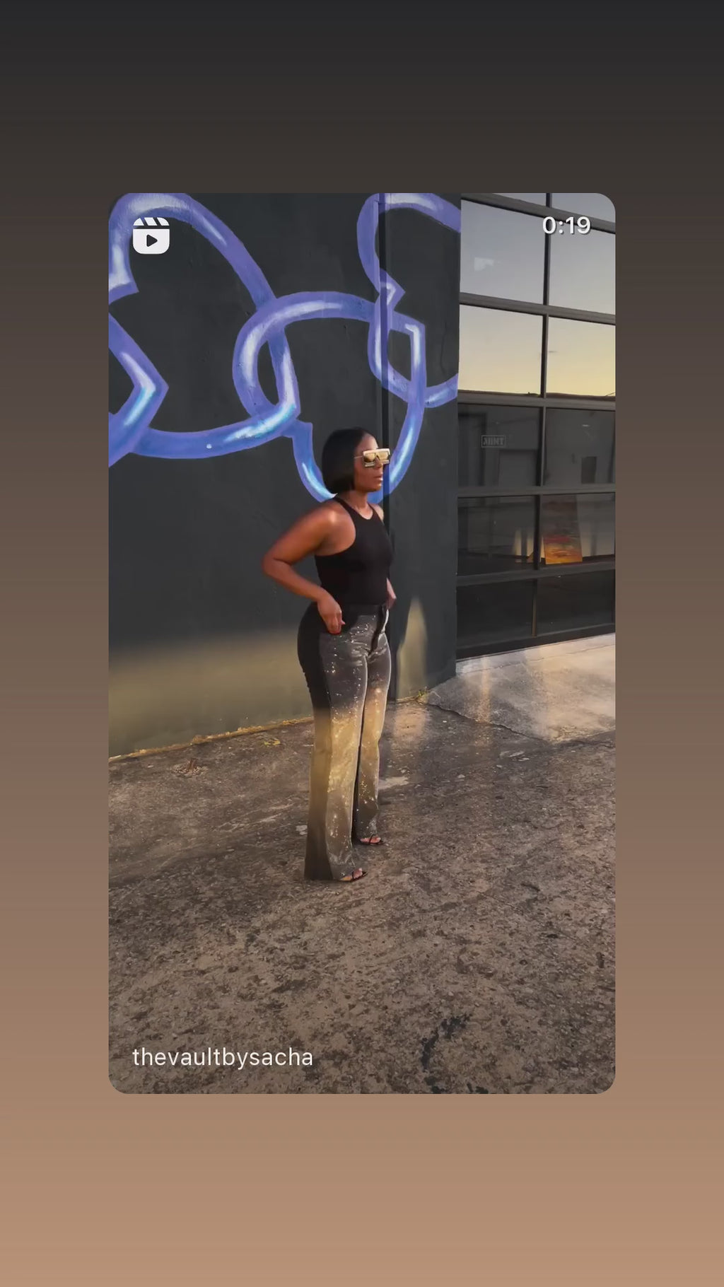 Black Rhinestone Crystal Jeans