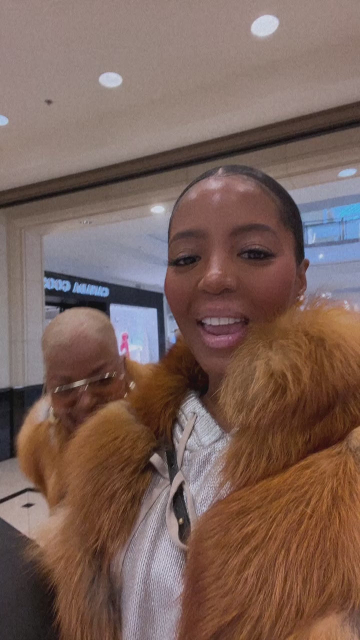 Diamonds for Breakfast Fox Fur Coat