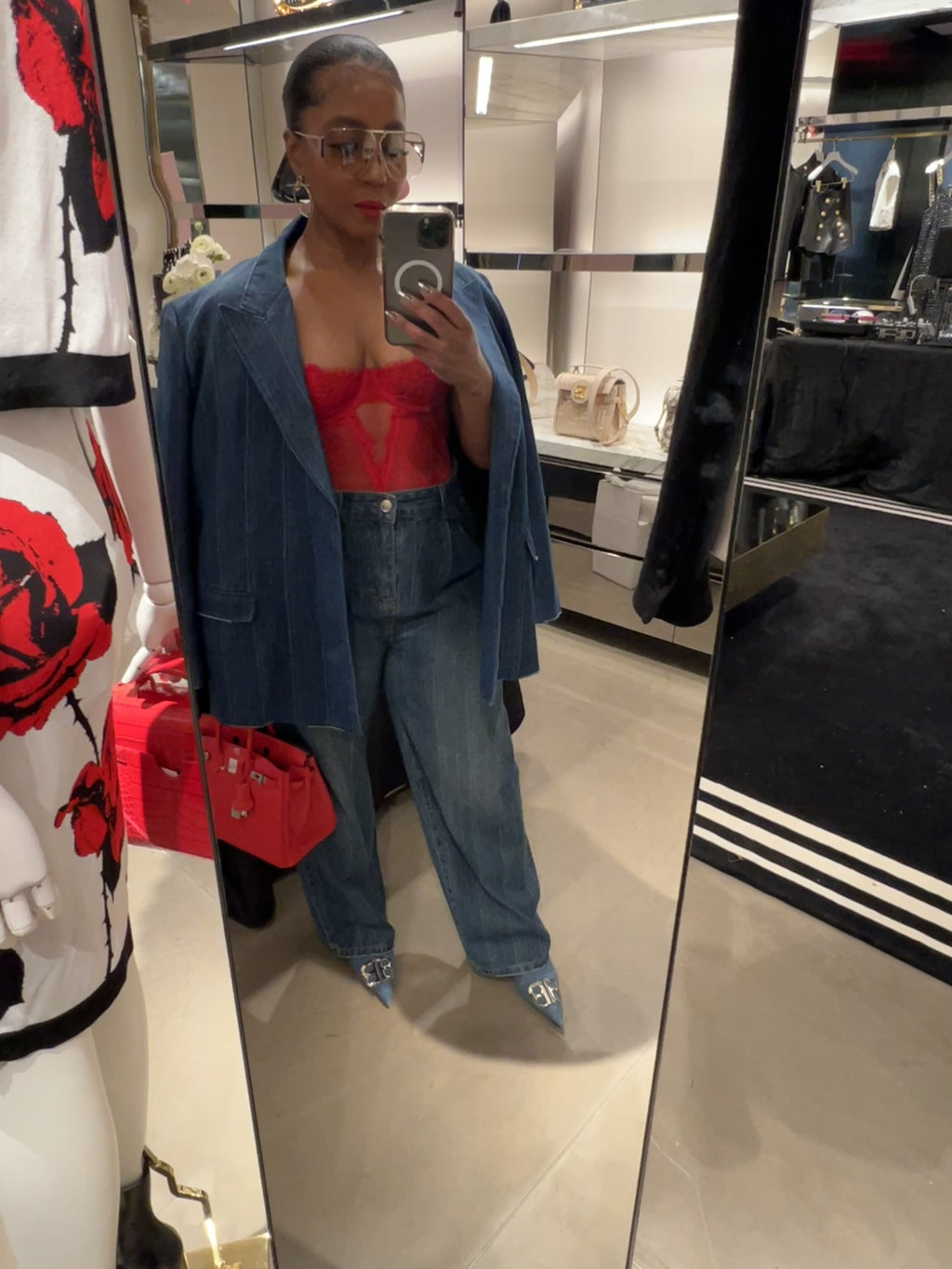 Denim Blazer & Jeans- Sold Separate