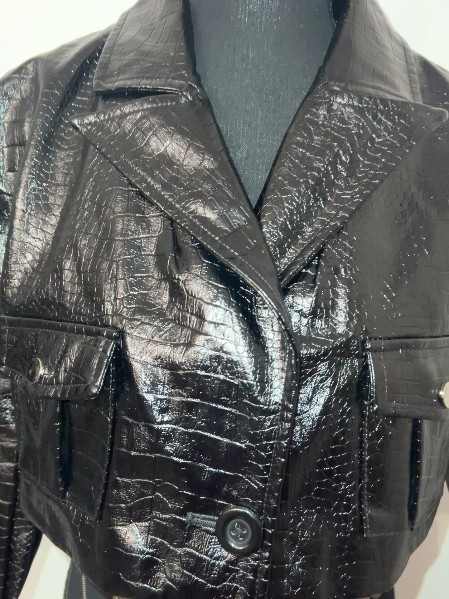 Croc Embossed Set {Jacket}