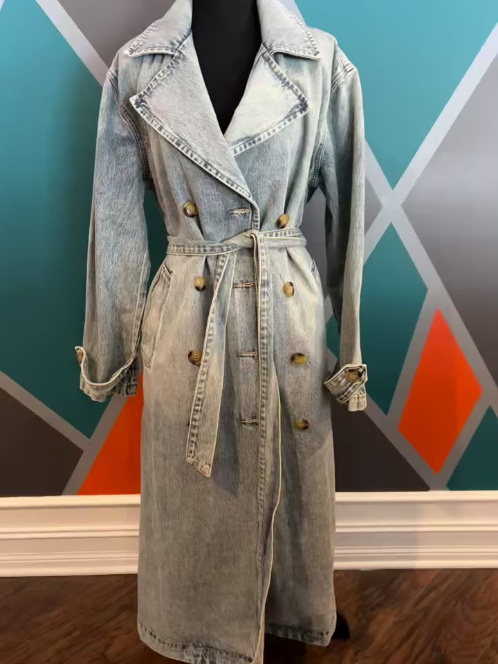 The Essential Denim Trench
