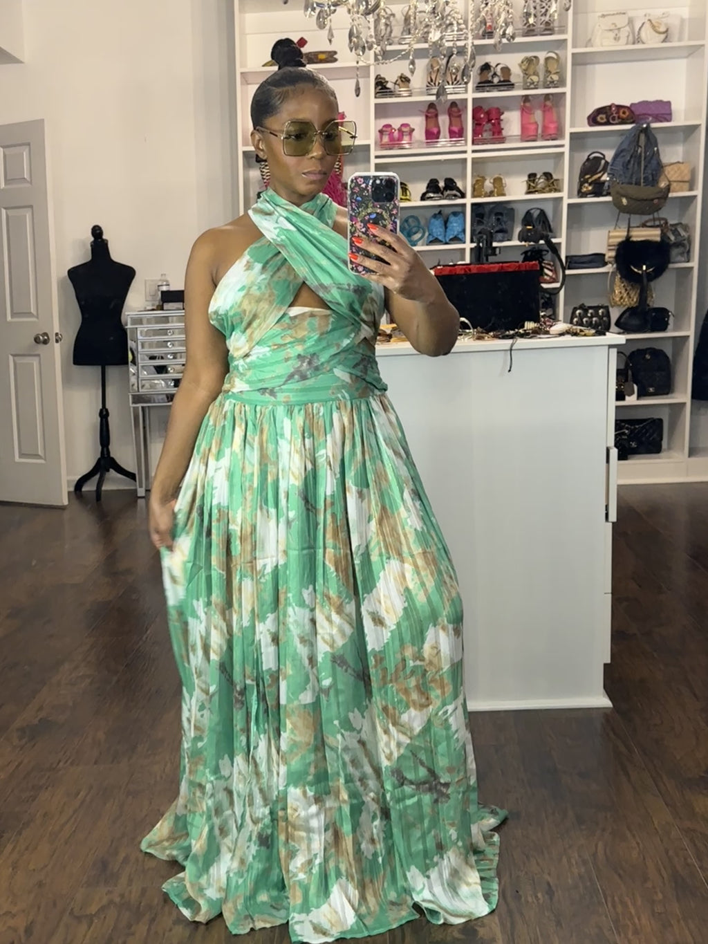 Criss Cross Maxi Dress w/ Split