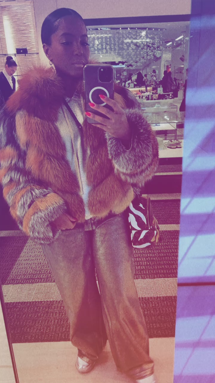 Diamonds for Breakfast Fox Fur Coat