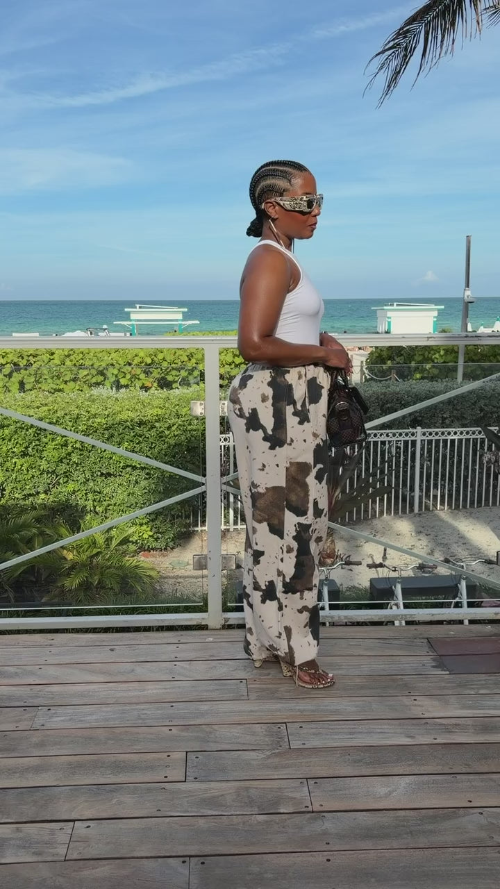 Driftwood Cowhide Joggers