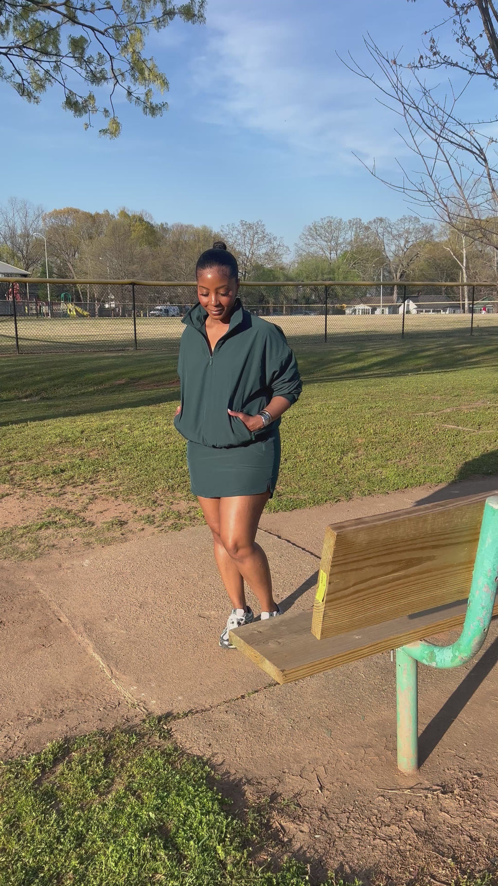 Emerald Half-Zip Relaxed Set