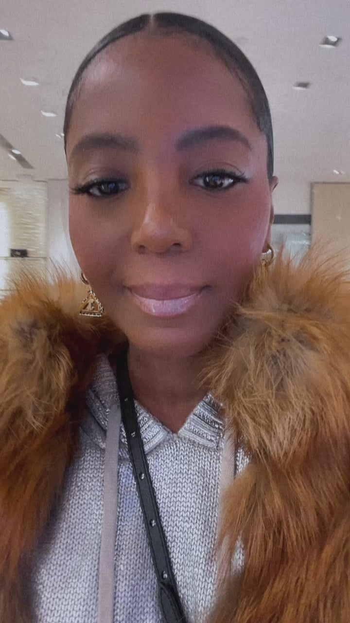 Diamonds for Breakfast Fox Fur Coat