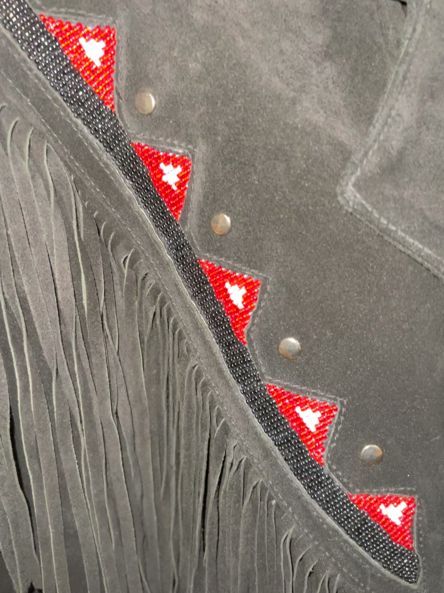 Black Suede Fringe Jacket