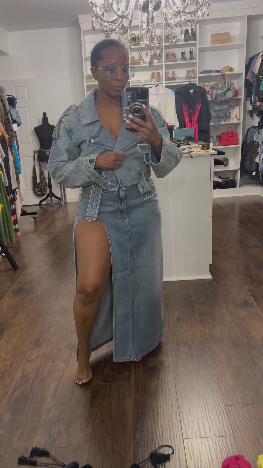 Show off Denim Skirt