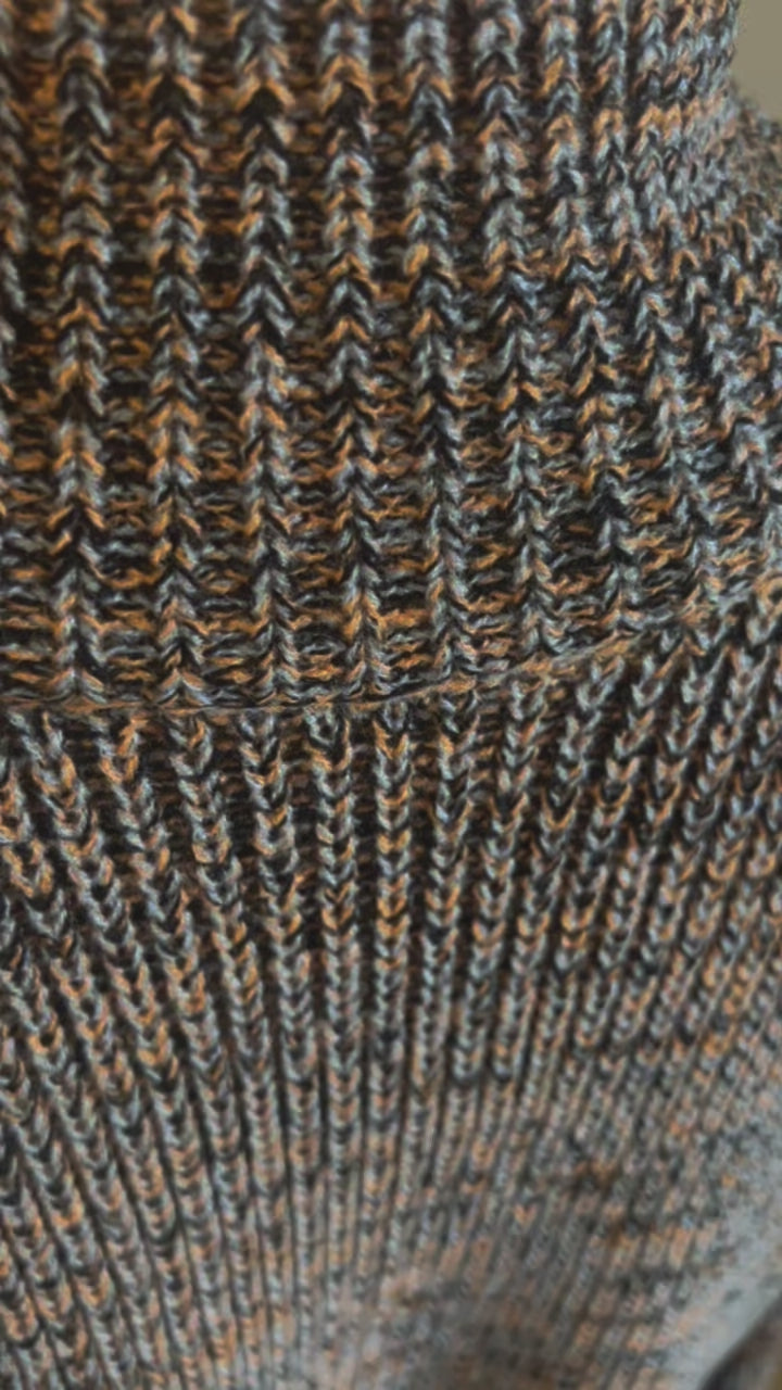 Grey/Orange Sweater