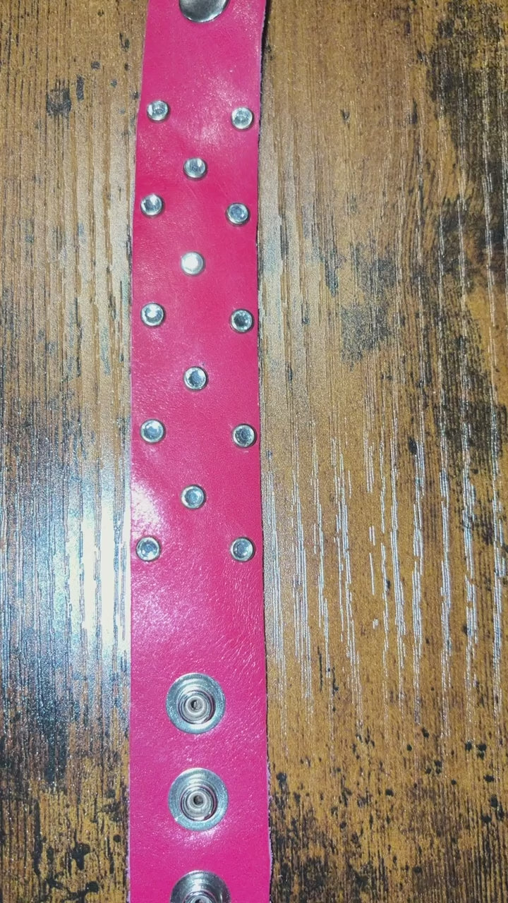 The Studded Collection - Genuine Leather Cuff Bracelet