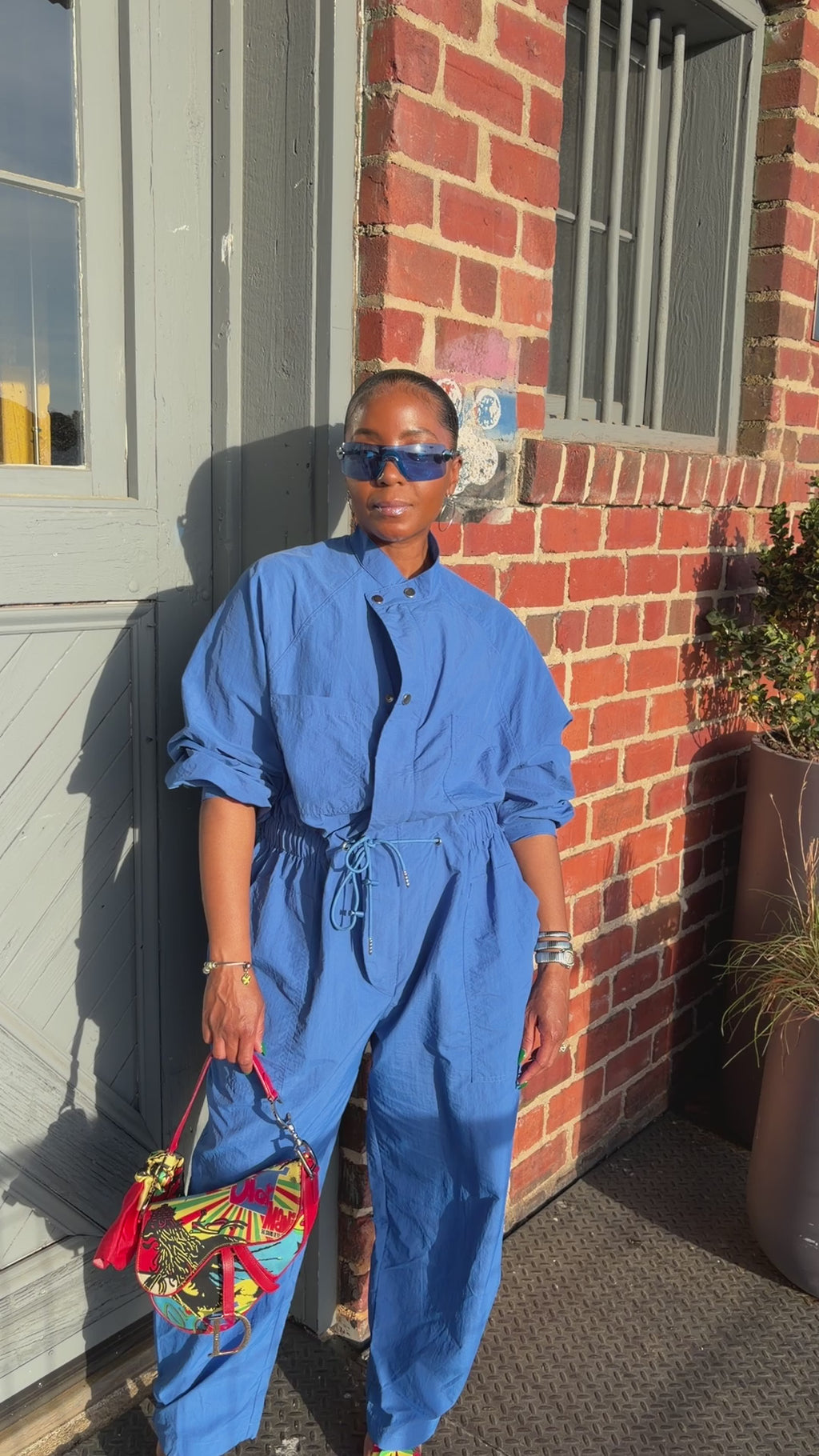 Command in Cobalt Jumpsuit/Romper