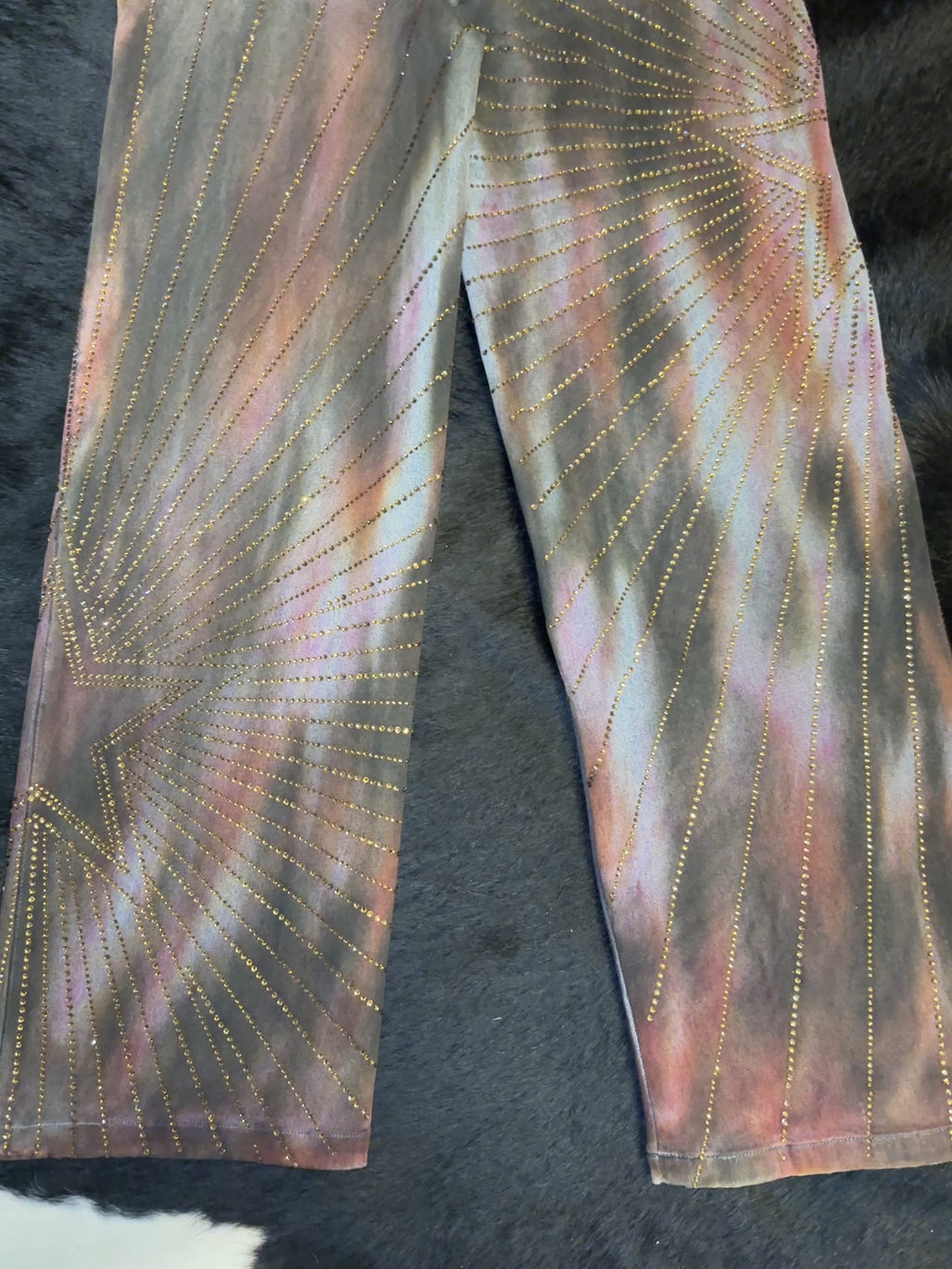 Celestial Dream Tie-Dye Crystal Jeans