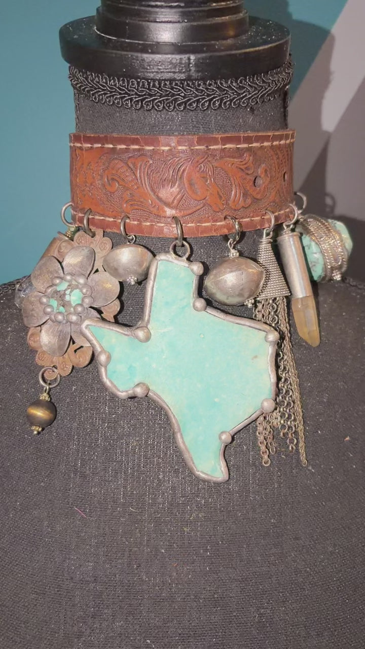 Home State Handmade Leather Choker