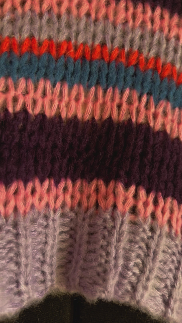 Pink Striped Sweater