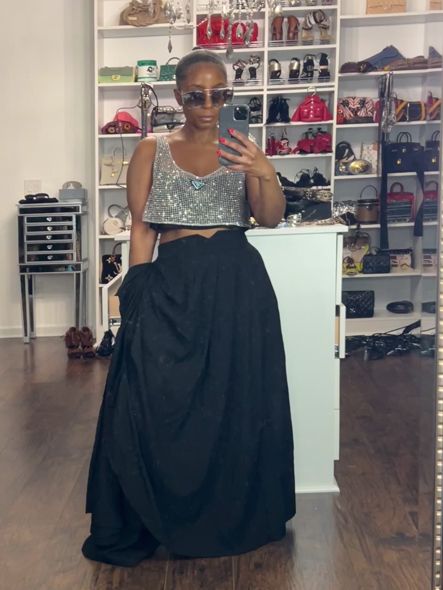 Black Drape Pants 6/20
