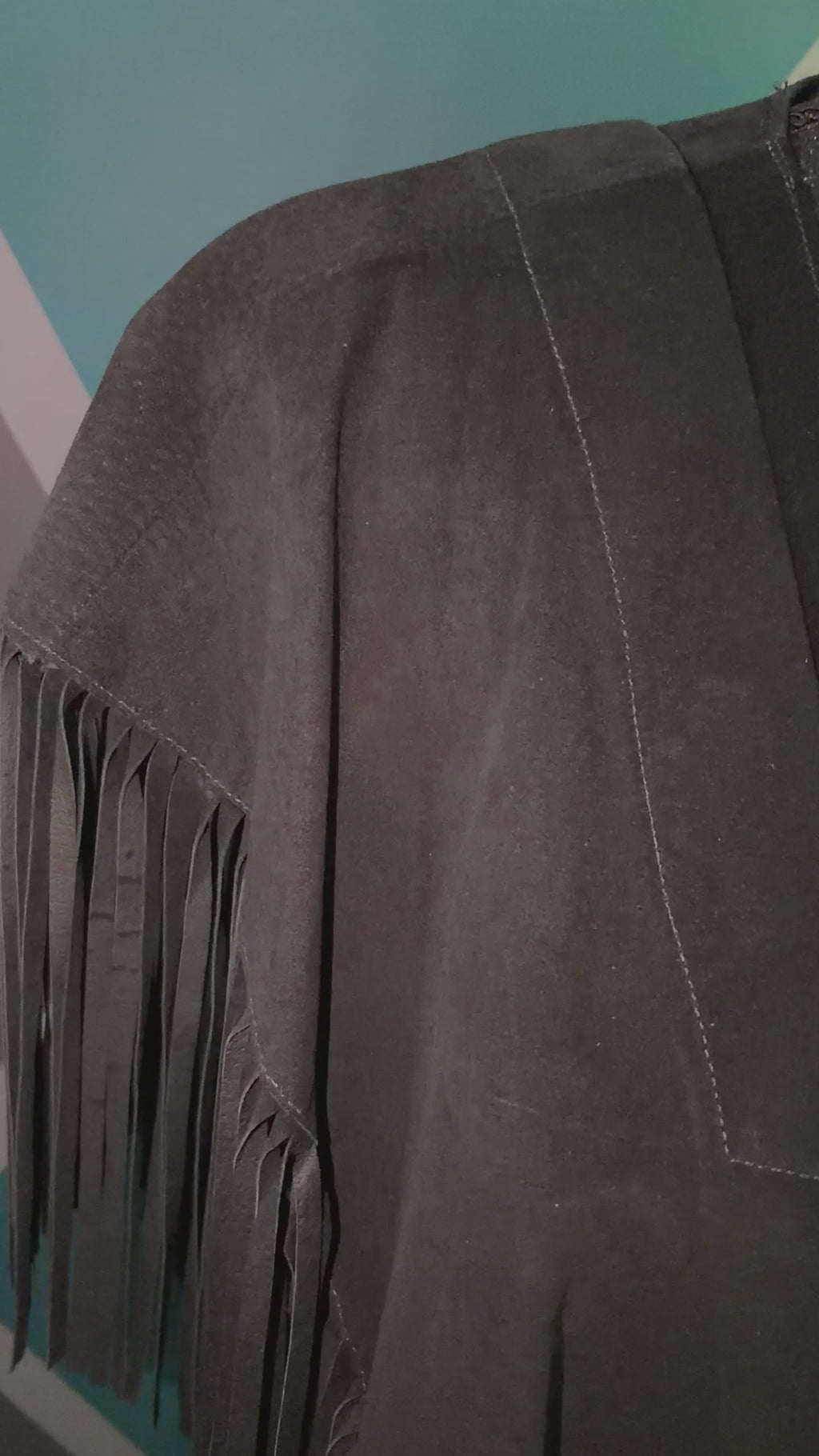 War Paint Genuine Leather Vintage Fringe Poncho