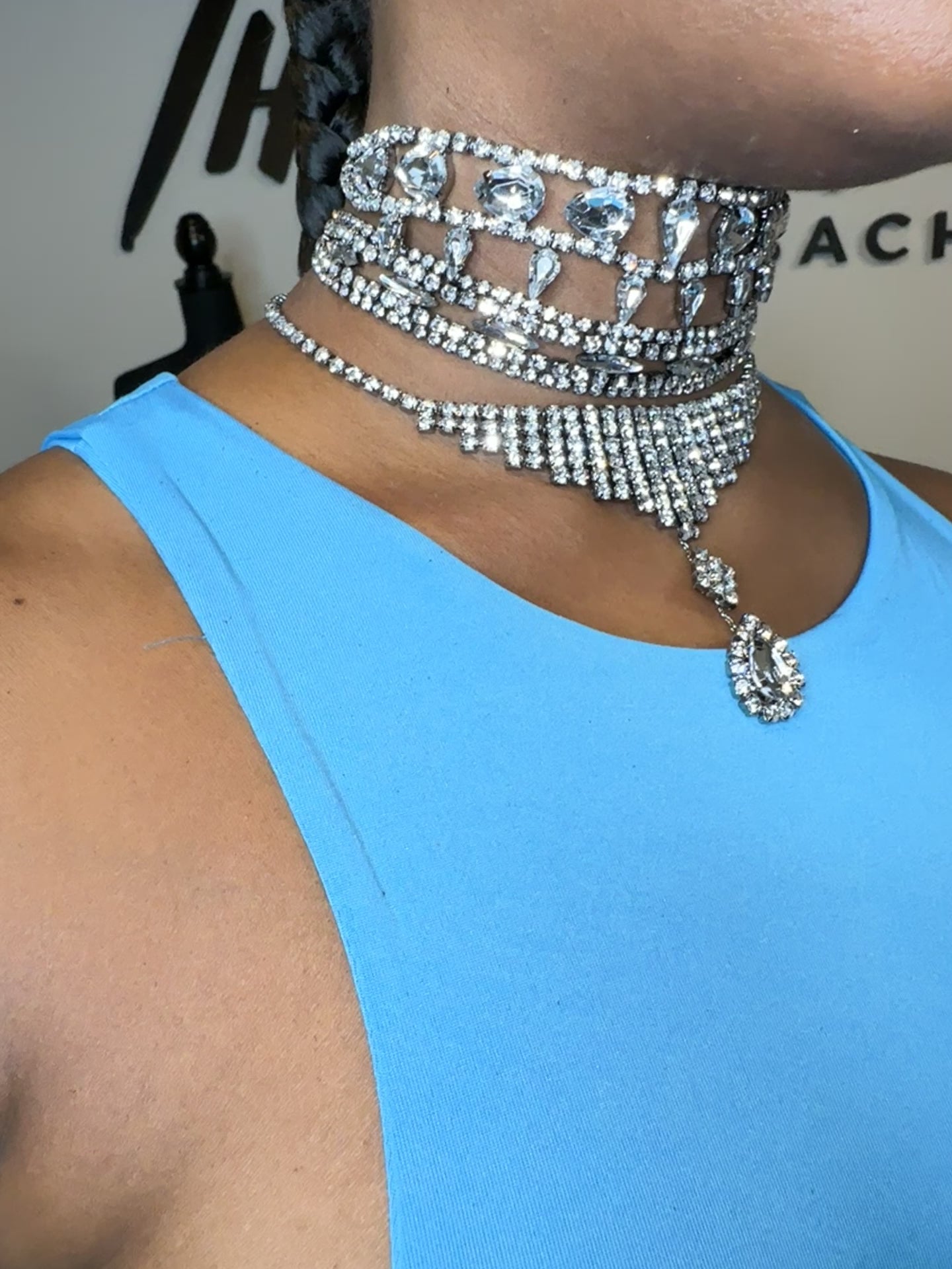 3 Piece Bling Choker