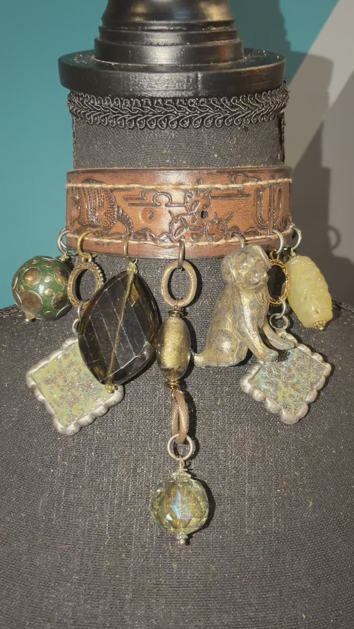 Good Dog Handmade Leather Choker