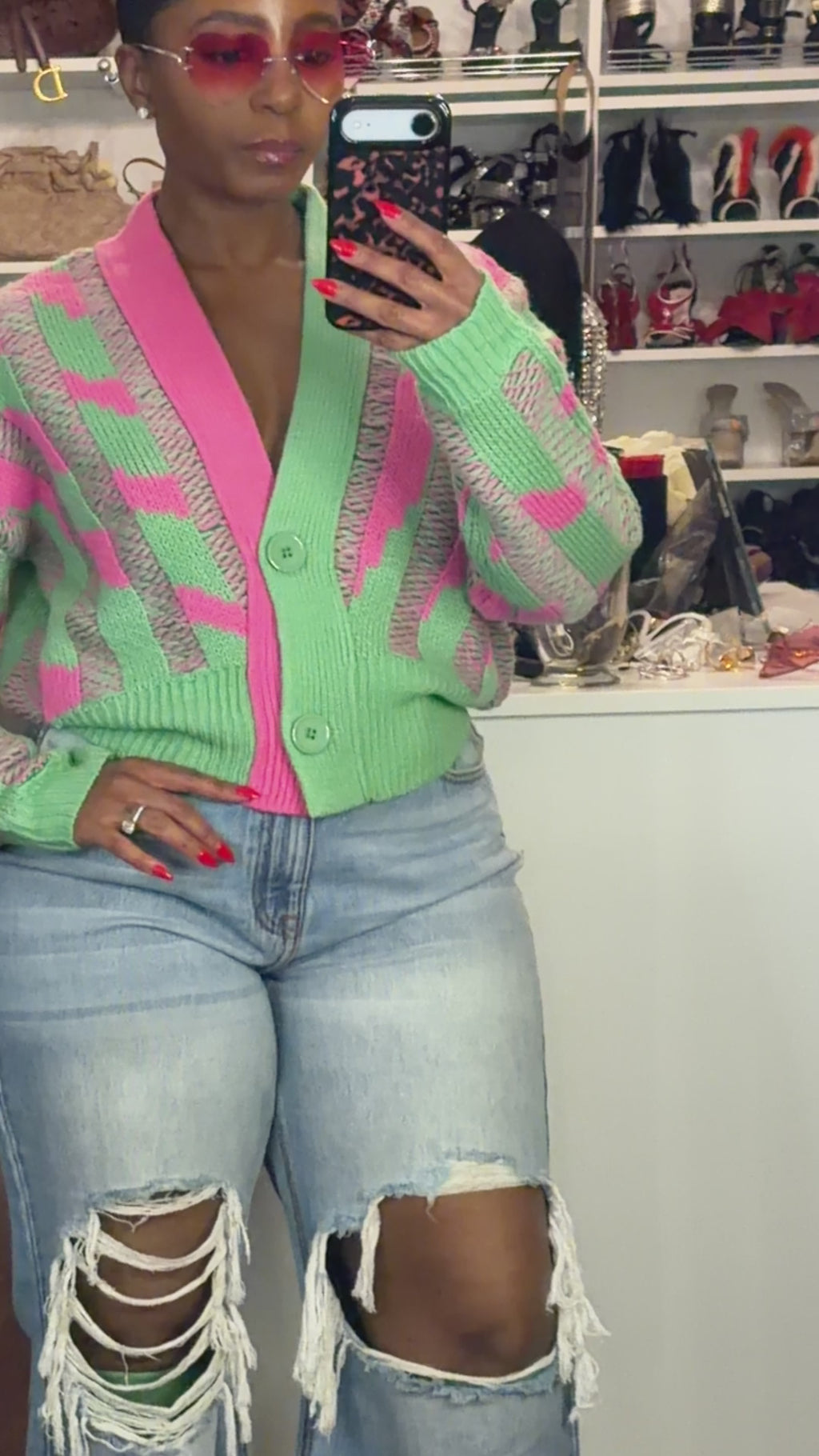Watermelon cardigan
