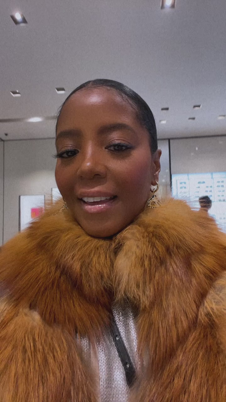 Diamonds for Breakfast Fox Fur Coat