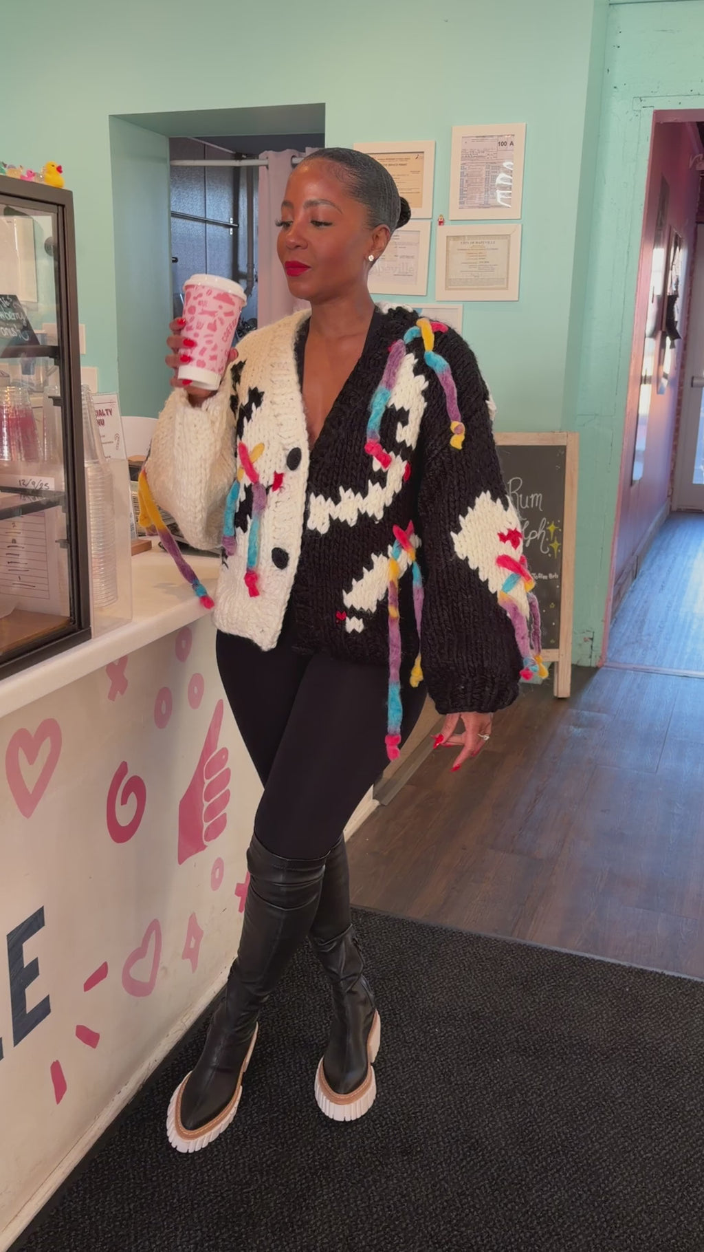 Art House Thick Knit Cardigan 🖼️
