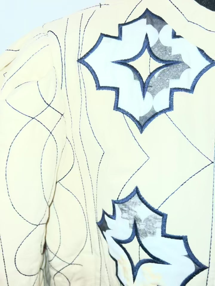 Bohemian Embroidered Quilted Jacket