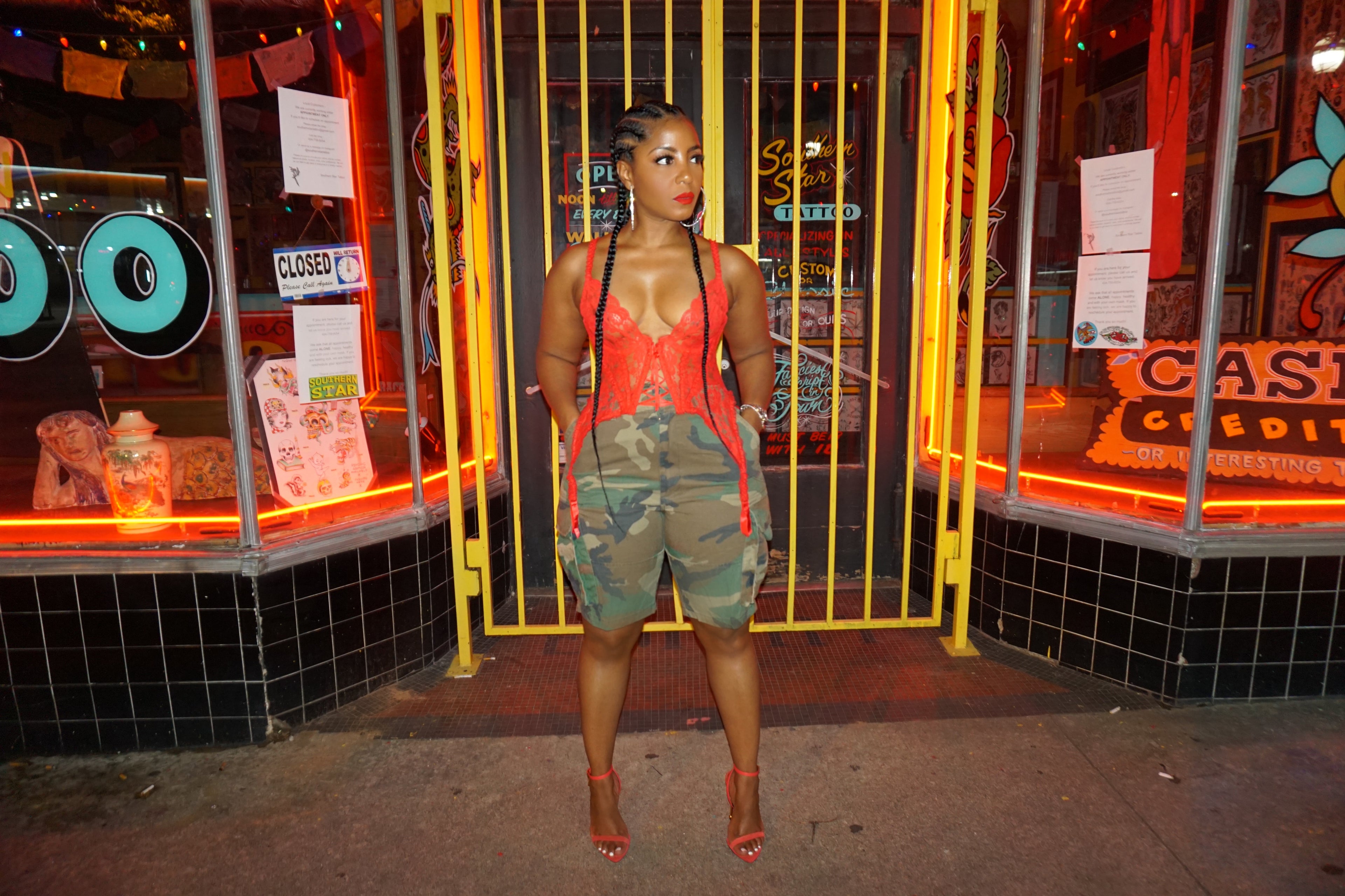 Vintage Camouflage Cargo Shorts - The Vault by Sacha