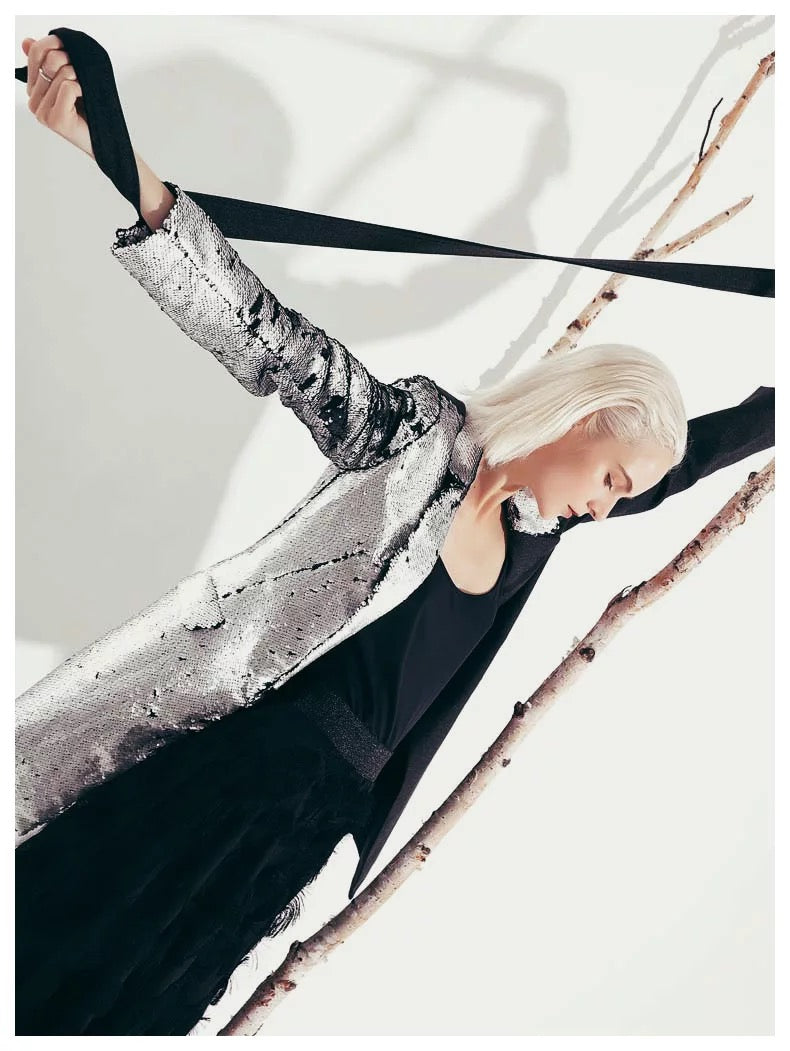 Half Sequin Blazer | FINAL SALE - The Vault by Sacha