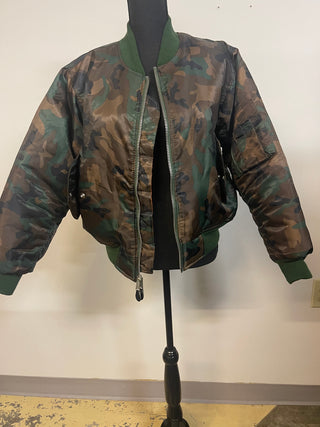 Camo Flight Jacket Bomber - The Vault by Sacha