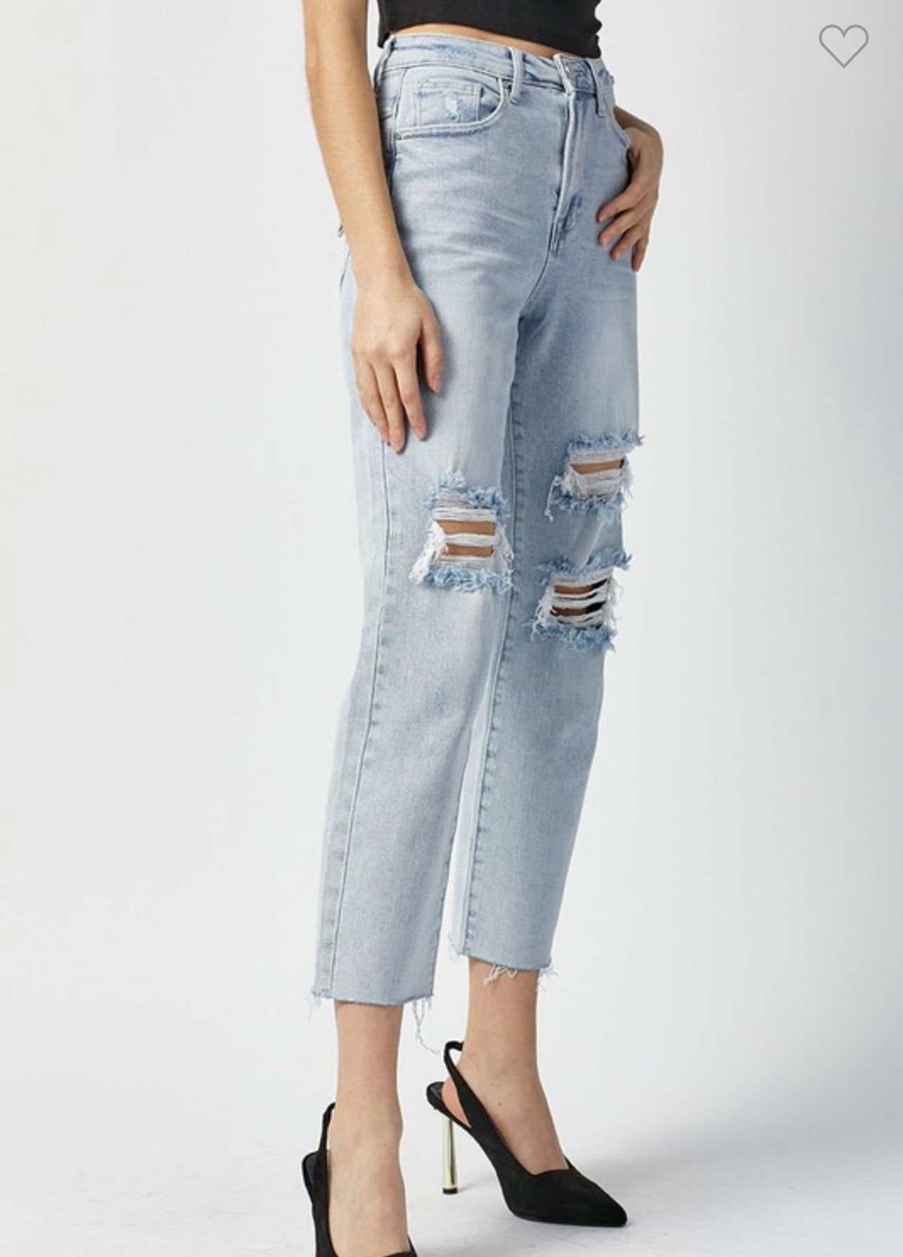 Flap Pocket Stretch Boyfriend Jeans - The Vault by Sacha