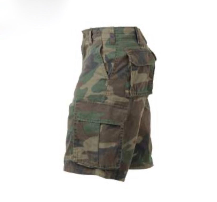 Vintage Camouflage Cargo Shorts - The Vault by Sacha