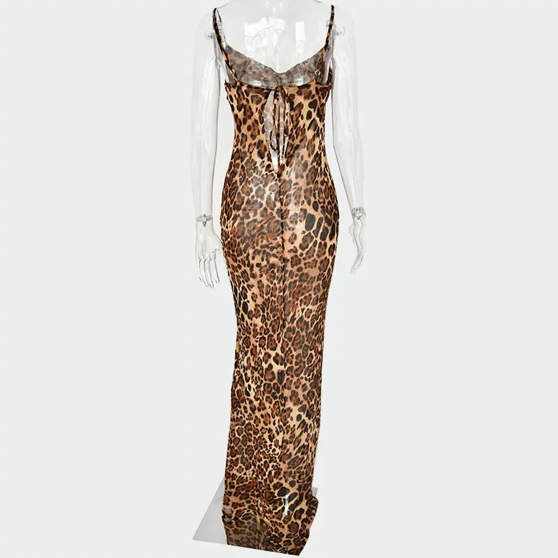 Sheer Leopard dress FINAL SALE