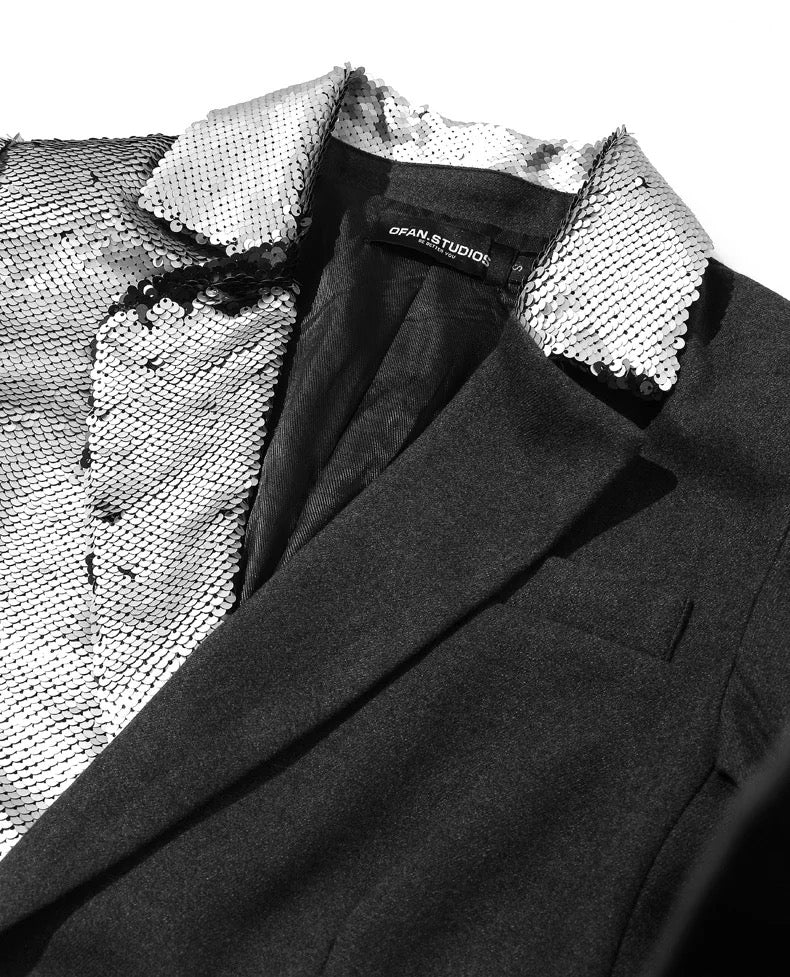 Half Sequin Blazer | FINAL SALE - The Vault by Sacha