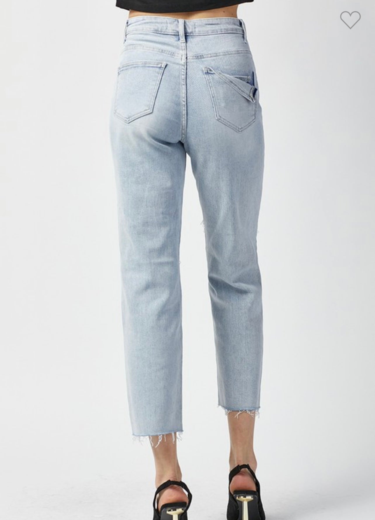 Flap Pocket Stretch Boyfriend Jeans - The Vault by Sacha