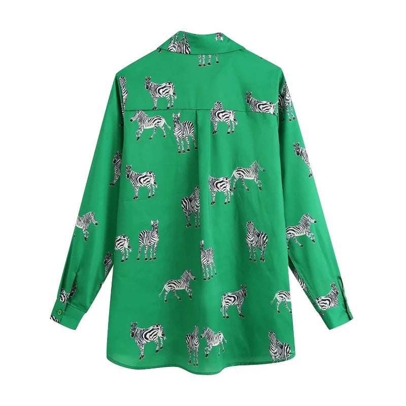 Green Zebra Top | FINAL SALE - The Vault by Sacha