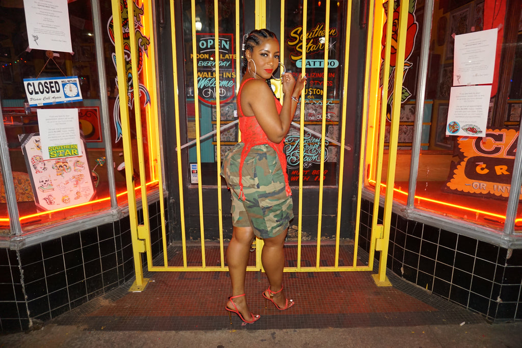 Vintage Camouflage Cargo Shorts - The Vault by Sacha