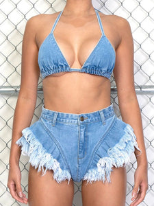 Denim Swimsuit | FINAL SALE