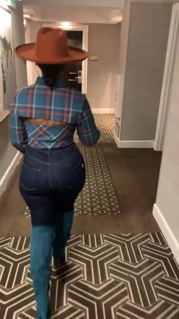 Open Knee High waist stretch jeans