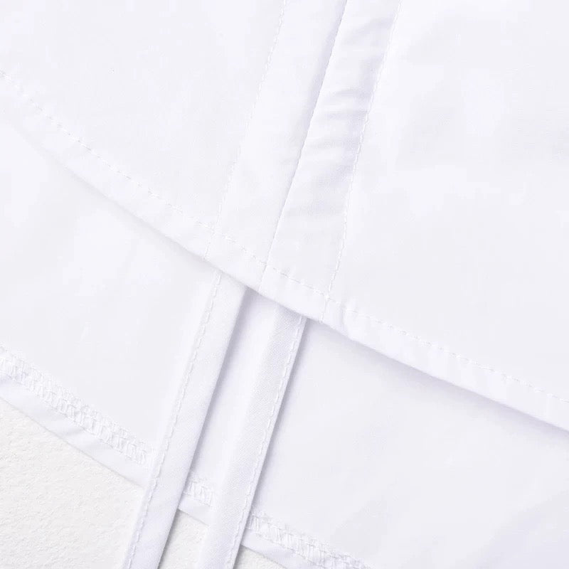 Runched Shirt/Dress White