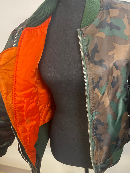 Camo Flight Jacket Bomber - The Vault by Sacha