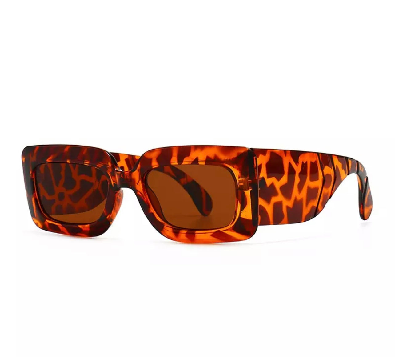 Clear Leopard Print Shades