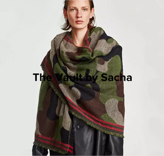 Oversized Camouflage scarf - The Vault by Sacha