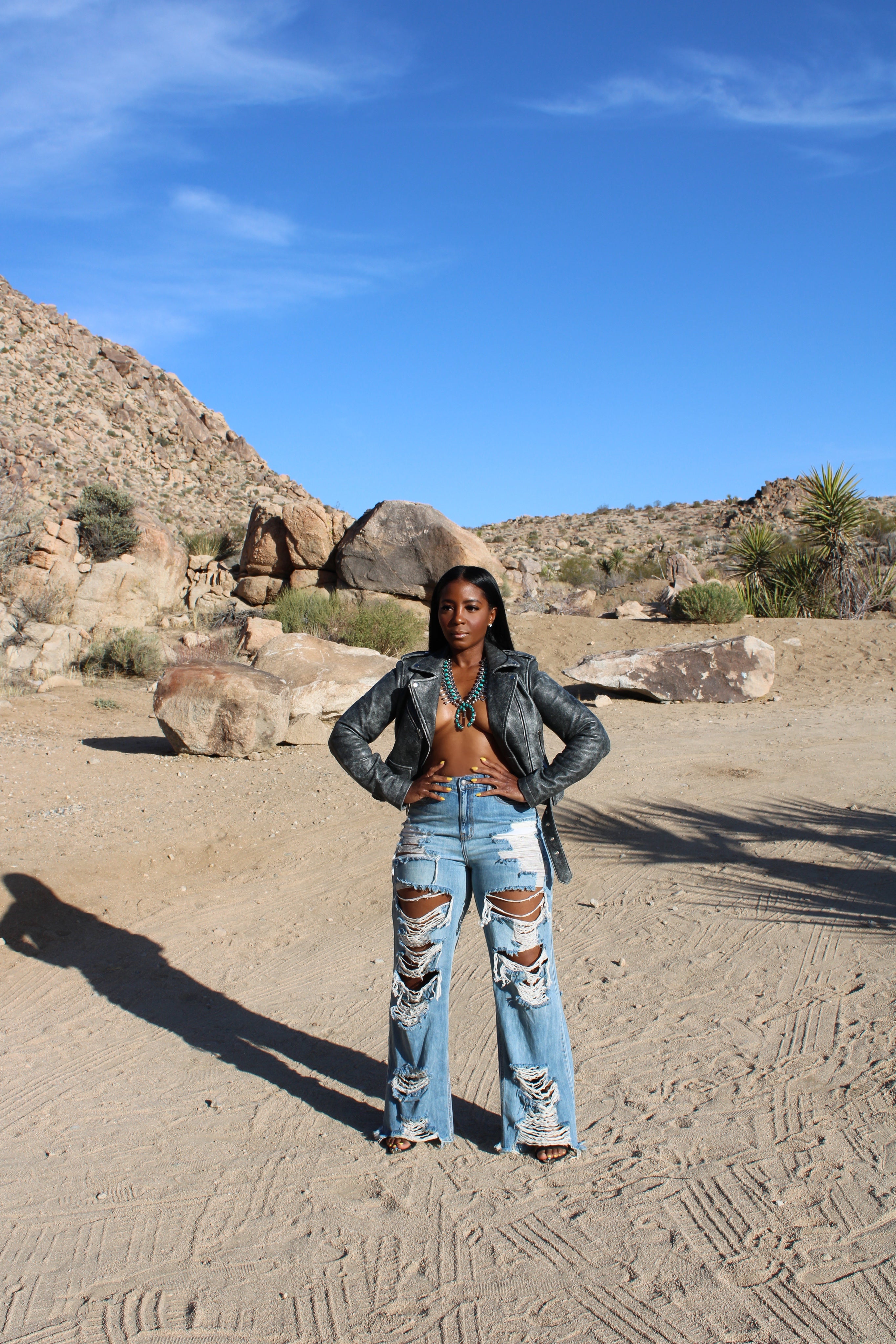 Desperado Distressed Leather Jacket