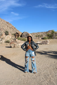 Desperado Distressed Leather Jacket