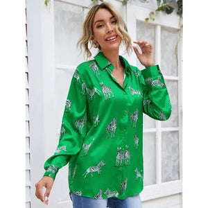 Green zebra top